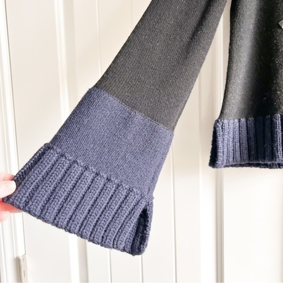 Sonia Rykel Wool Sweater womens size medium black navy bell sleeve - Picture 5 of 10